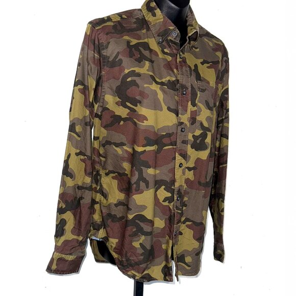 The Modern Oxford Gap Size Small Camouflage Men's Button Down - Picture 4 of 6